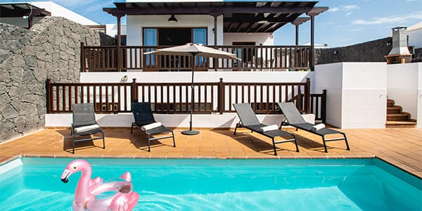 Playa Blanca Villa Vista Princesa private pool Lanzarote